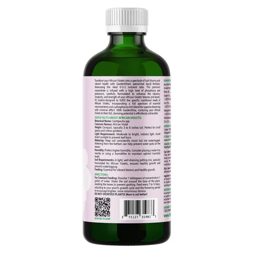 Miniatura 3 de GARDENWISE 0-3-2 Fertilizante violeta africano para plantas de interior: alimento concentrado para plantas, fertilizante para plantas, potenciador