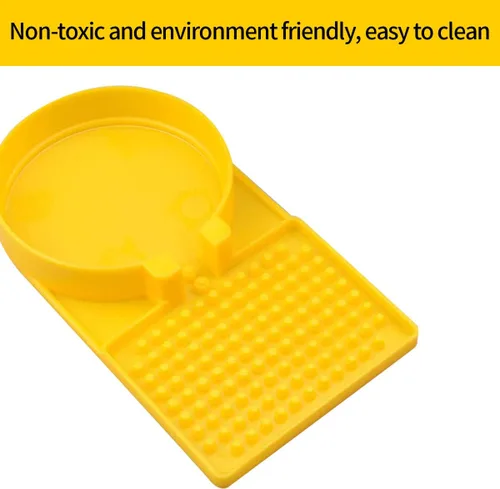 Miniatura 6 de Paquete de 2 alimentadores de abejas, dispensador de agua de apicultura, equipo de apicultura, colmena de miel, alimentador de entrada, herramientas