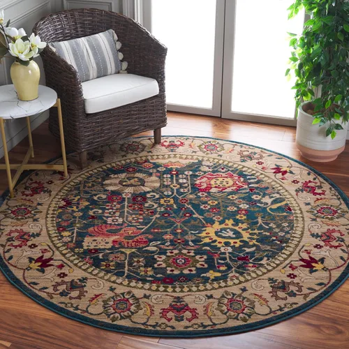 Miniatura 11 de SAFAVIEH Kashan Collection - Alfombra de área de 2 x 3 pies, color beige y gris pardo, diseño oriental tradicional, no desprende pelusa y de fácil