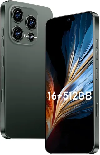 Miniatura 16 de OEJBK 16PM Smartphone Nueva actualización 16GB+512GB/6.99 pulgadas Pantalla 68+108MP Zoom Cámara, acabado de vidrio templado, 7000mAh Android 14