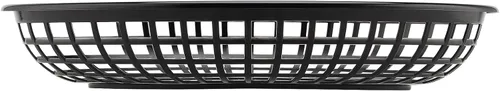 Miniatura 4 de Paquete de 40 cestas de plástico negro de 8.9 x 5.7 x 1.6 pulgadas, cestas para servir restaurantes, bandeja ovalada de comida rápida para picnic