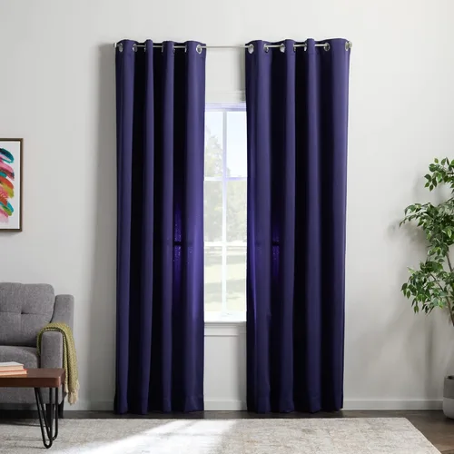 Miniatura 28 de Linenspa Juego de 2 paneles de cortinas opacas 85% - Cortinas negras de 84 pulgadas de largo, aislamiento térmico, reducción de ruido, esenciales