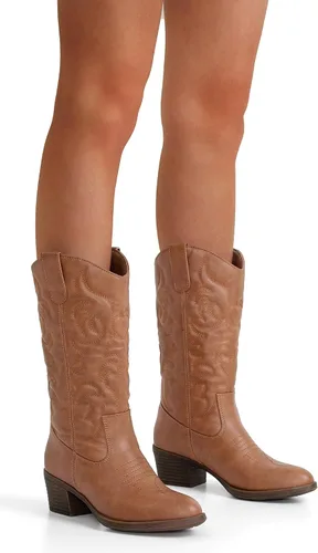 Miniatura 7 de Vepose Botas vaqueras 9801 hasta la rodilla para mujer
