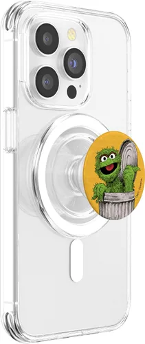 Miniatura 3 de Sesame Street Oscar the Grouch PopSockets MagSafe PopGrip para iPhone
