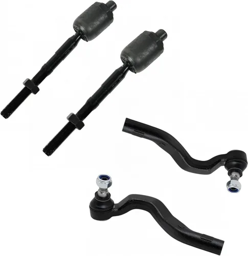 Miniatura 125 de TRQ Juego de barras de acoplamiento delanteras interiores y exteriores de 4 piezas compatible con Jeep Cherokee 1991-2001 y Comanche 91-92