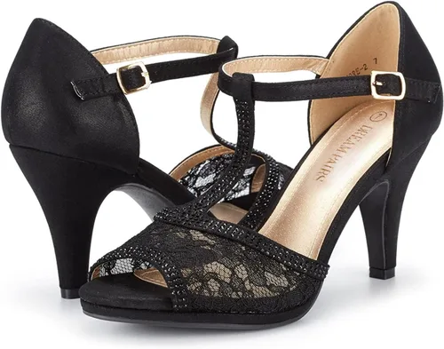 Miniatura 4 de Dream Pairs, Amore - Sandalias modernas para mujer, con tacón de aguja y puntera abierta
