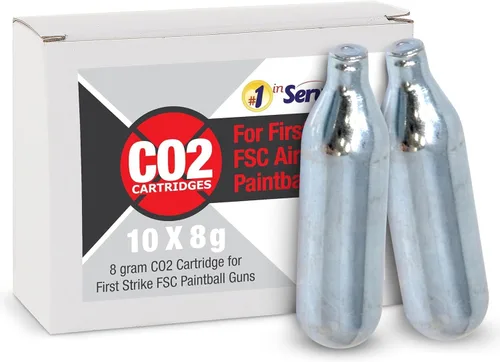Miniatura 6 de 8 Gram CO2 Cartridges Unthreaded for Air Guns Paintball Gun Airsoft Air Pellet Guns and Pistols Compatible with First Strike FSC, Co2