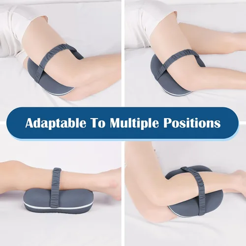 Miniatura 6 de SweetSlubr Almohada de rodilla para dormir de lado, almohada de piernas para aliviar el dolor de ciática, almohada ergonómica de espuma