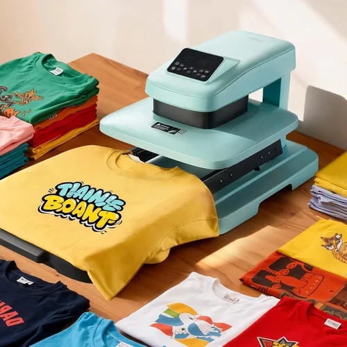 Miniatura 2 de Máquina de presión de calor automática VEVOR, 15 x 15 pulgadas, máquina de estampado para playeras con liberación automática y presión ajustable