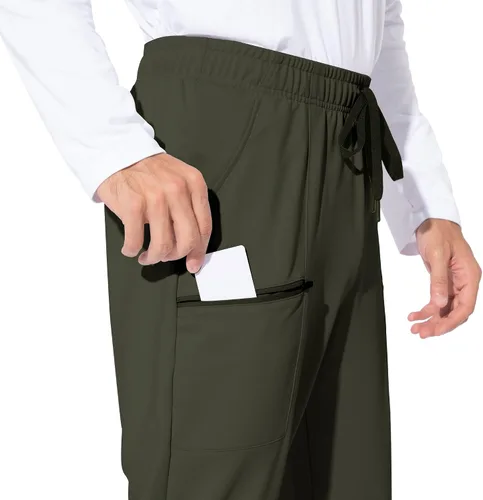 Miniatura 3 de M MAROAUT Pantalones deportivos para hombre, pantalones deportivos ligeros con bolsillos con cremallera, pantalones de entrenamiento para gimnasio