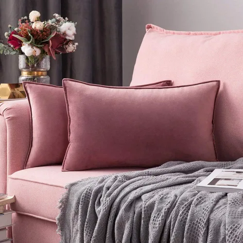 Miniatura 49 de MIULEE Paquete de 2 fundas decorativas de cojines de poliéster suave, fundas de almohada cuadradas cómodas y suaves para sofá, sillón, dormitorio
