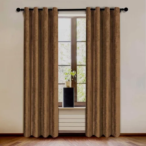 Miniatura 14 de KEMCO Panel de cortina opaca de felpilla de doble cara para sala de estar, dormitorio, dormitorio, sala de estar, oficina, con aislamiento térmico