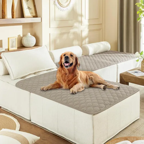 Miniatura 48 de gogobunny Manta 100% Impermeable de Doble Cara para Perros, Cubierta Suave para Cama de Mascotas, Reversible, Protege Muebles, Sillón, Sofá, Coche
