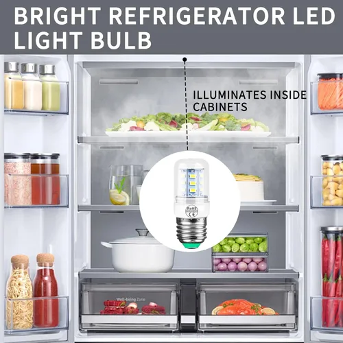 Miniatura 2 de Paquete de 2 bombillas LED D34L de repuesto para refrigerador de 3.5 W compatibles con congelador (110 V-240 V luz blanca) AP6278388 PS12364857