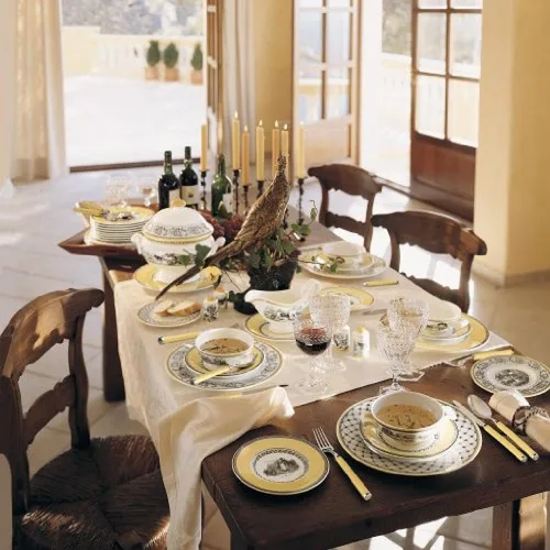 Miniatura 4 de Villeroy & Boch Audun Ferme - Cuenco de león, 20 onzas, porcelana premium, blancogris