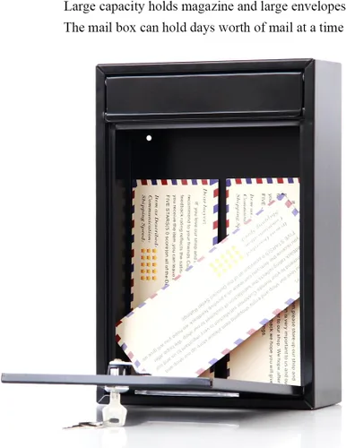 Miniatura 9 de Buzones con Cerradura Montados en la Pared Verticales – Jssmst Buzón de Correo con Cerradura de Llave y Ranura de Depósito de Capacidad Media