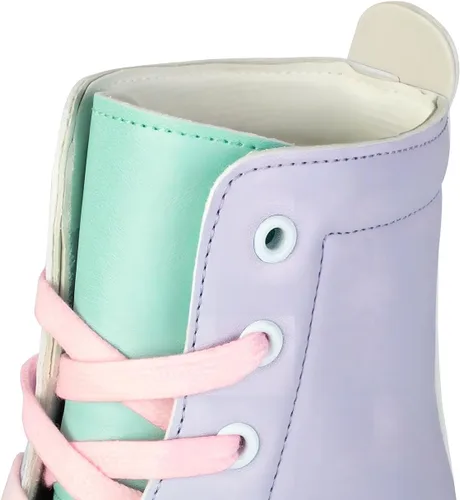 Miniatura 9 de jessie Roller Skates for Girl and Women, PU Leather Flash Kids Roller Skates, Fantasy Adjustable Four-Wheel Beginner Girl Skates Roller Skates Girls