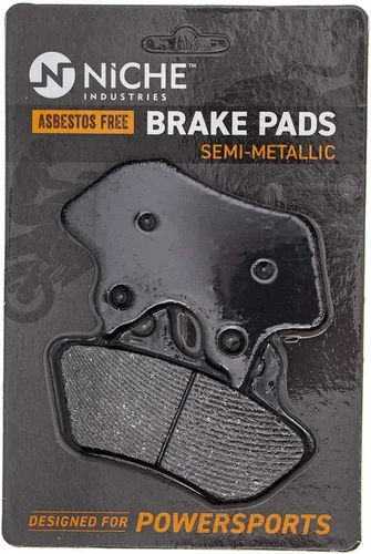 NICHE Juego de pastillas de freno de acero aleado para Harley Davidson Street Glide Dyna Road King Softail 44082-00E delantero trasero semimetálico