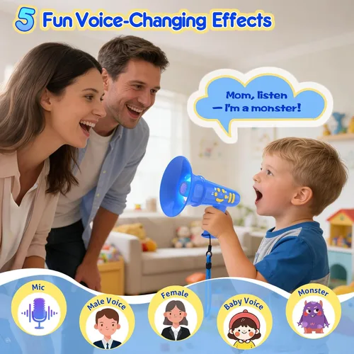 Miniatura 3 de MEGUO Cambiador de voz para niños, regalo de cumpleaños para niños y niñas de 3, 4, 5, 6, 7, 8 años - juguetes para niños de 3-8+ años - regalo