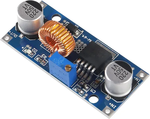 Miniatura 4 de 5PCS DC-DC 5A 4-38V Entrada a 1.25-36V Salida Ajustable Reductor Regulador Modulo 12V/24V/36V a 3.3V/5V/12V/24V 75W Regulador de voltaje de gran