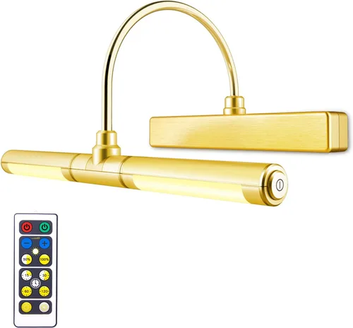 Miniatura 24 de LUXSWAY - Iluminación LED inalámbrica para marcos de fotos, iluminación recargable para exhibición de arte, clip para cuadros, luces para sobre