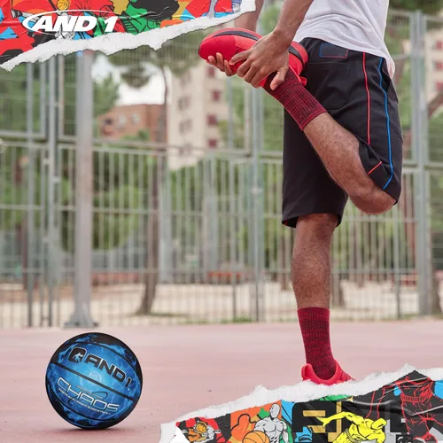 Miniatura 4 de AND1 Chaos Basketball: Official Regulation (29.5 inches) Rubber - Deep Channel Construction Streetball, Made for Indoor Outdoor Basketball