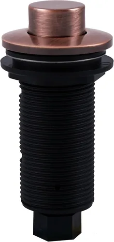 Westbrass ASB-RB3-11 - Interruptor de aire de repuesto para eliminación de desechos en la parte superior del fregadero, botón elevado, cobre antiguo