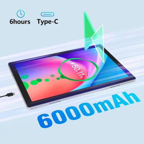 Miniatura 5 de Tableta, tableta Android con 12 GB de RAM 64 GB de ROM, tabletas con procesador Octa-Core con teclado, mouse, pantalla táctil de 10.1 pulgadas 1280