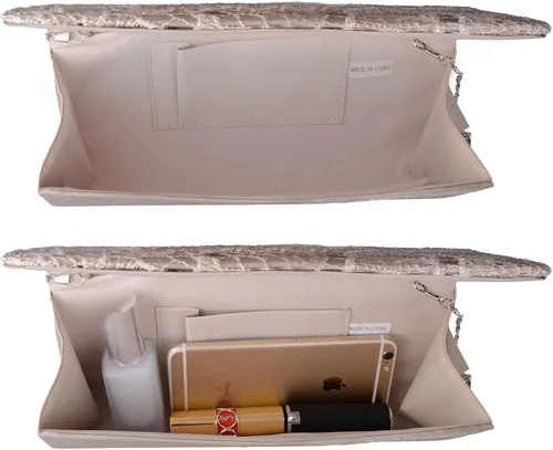 Miniatura 3 de Lifewish Bolso de noche de encaje floral para mujer