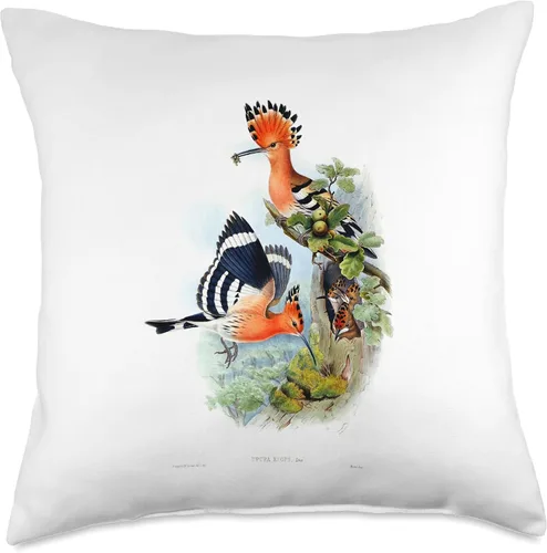 Miniatura 4 de Wiedehopf Ornithology Bird Watcher Wild Design Throw Pillow