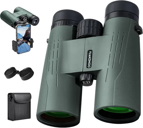 Miniatura 9 de Prismáticos HD de 12 x 42 pulgadas para adultos, prismáticos de alta potencia con adaptador de teléfono mejorado, binocular compacto con visión Negro