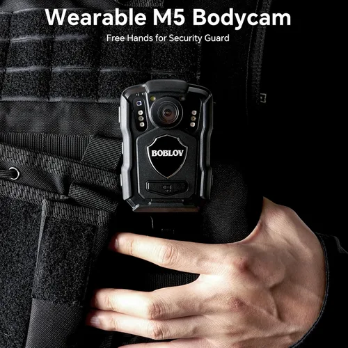 Miniatura 8 de BOBLOV M5 2K 256G Cámara Corporal de la Policía, GPS Habilitado & Cámara Montada en el Cuerpo de 1440P, Cámara Corporal con Batería Integrada