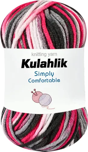 Miniatura 17 de 50g (1x50g) Hilo Acrílico para Crochet y Tejido, Hilo Degradado Colorido, 1 Rollo de Madejas, Hilo Acrílico Multicolor, Perfecto para Proyectos