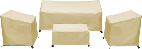 Miniatura 10 de Fundas para Muebles de Patio, Funda para Muebles de Exterior Impermeable, Fundas de Juego de Muebles de Patio para Juego de Conversación al Aire