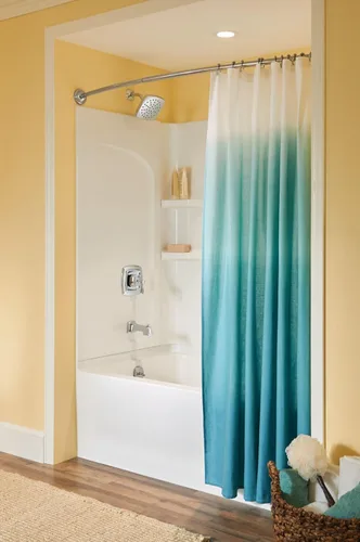 Miniatura 8 de Moen Conway Chrome Posi-Temp Juego de Grifo para Tina y Ducha con Cabezal Cuadrado, Manija de Palanca de Ducha y Boca de Tina, Válvula Incluida