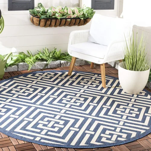 Miniatura 19 de SAFAVIEH Courtyard Collection CY6937 - Alfombra decorativa para interiores y exteriores, impermeable, fácil de limpiar, 2 pies 3 pulgadas x 6 pies 7