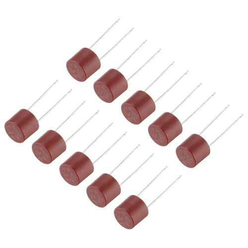 Miniatura 6 de uxcell 50pcs cilíndrico DIP montado en miniatura redondo lento micro fusible para piezas electrónicas PCB LCD reparación, T250mA 250mA 250V, rojo