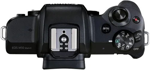 Miniatura 4 de Canon Cámara sin espejo EOS M50 Mark II con lentes de 0.591-1.772 in y 2.165-7.874 in (negro) (4728C014) + monitor 4K + VideoMic Rode + tarjeta