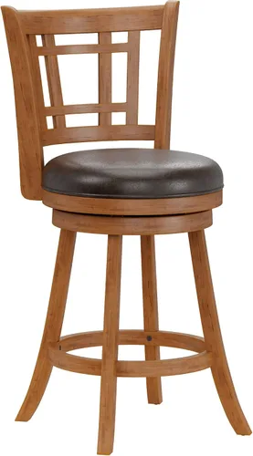 Miniatura 9 de Hillsdale Fairfox Taburete de bar de madera giratorio de 30.5" de altura, Negro