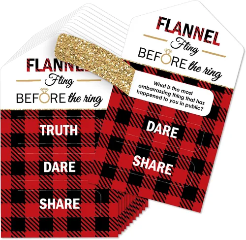 Miniatura 12 de Big Dot of Happiness On Cloud 9 - Juego de 12 tarjetas de encurtidos para despedida de soltera o despedida de soltera – Truth, Dare, Share Pull Tabs