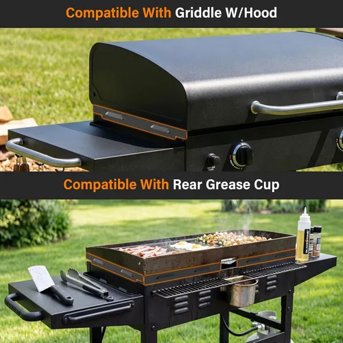 Miniatura 5 de Protectores de viento magnéticos para parrilla Blackstone de 28 pulgadas, parabrisas para accesorios de parrilla Blackstone, accesorios de parrilla