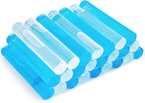 Miniatura 7 de Paquete de 12 cubitos de hielo reutilizables para bebidas, botella de agua reutilizable de congelación rápida, sin BPA, cubos de hielo de plástico