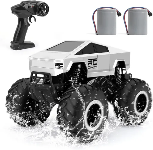 Miniatura 6 de Sumsoltic Coche de control remoto, auto de policía de juguete con luces LED y control remoto de 2.4 GHz, camión de juguete para niños, autos RC