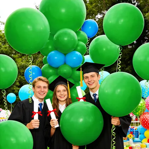 Miniatura 6 de 32 globos verdes grandes de 18 pulgadas, globos redondos de látex grandes para decoración de cumpleaños y bodas (verde oscuro)