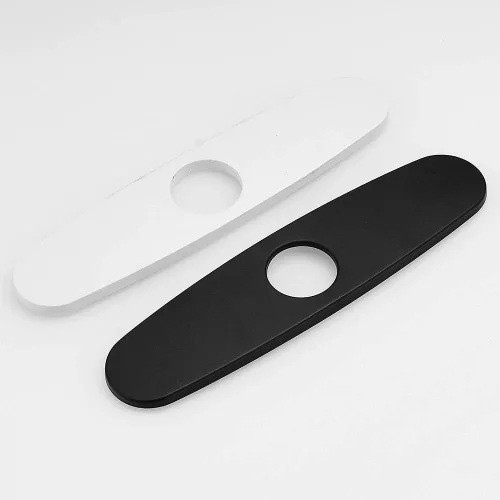 Miniatura 4 de Cubierta de agujero cubierta placa de cubierta para grifo de baño o grifo de cocina de un solo agujero, 10 pulgadas acero inoxidable negro WF-4102R