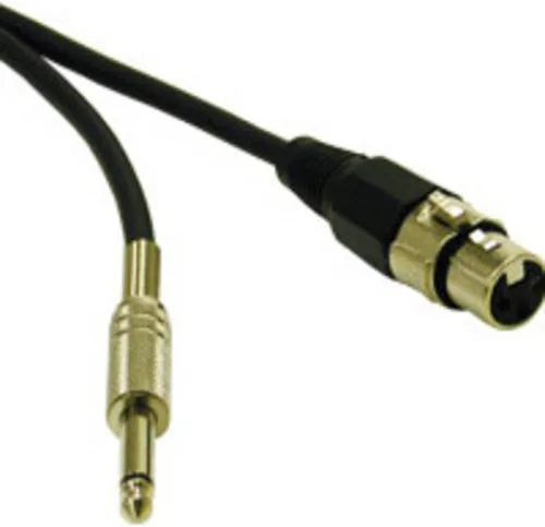 Miniatura 48 de C2G 40063 Pro-Audio - Cable de audio (macho de 1/4 a macho de 1/4 pulgadas, 1.5 ft), color negro