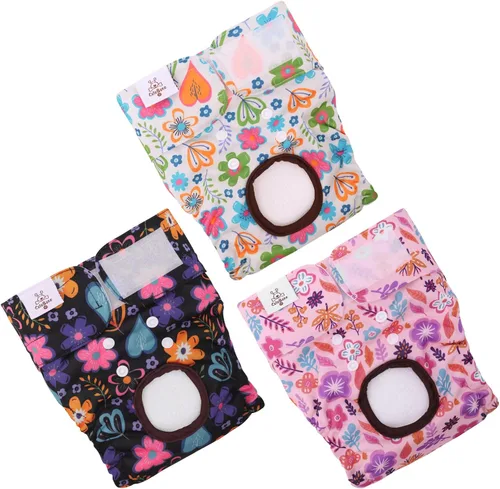Miniatura 21 de CuteBone D36L - Pañales para perras, paquete de 3 unidades, tamaño L, D36L