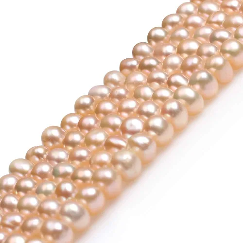 Miniatura 8 de Cuentas de perlas cultivadas de agua dulce para hacer joyas, piedras preciosas semipreciosas, 0.276-0.315 in, color negro 15 pulgadas teñido JOE