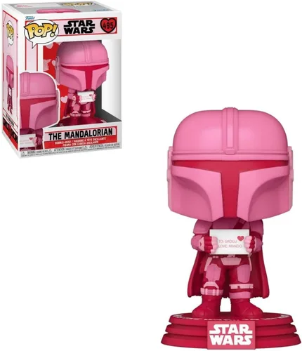 Miniatura 7 de Star Wars: Valentines - Mandalorian [Din Djarrin] Funko Pop! Figura de vinilo (paquete con funda protectora compatible con Pop Box), multicolor