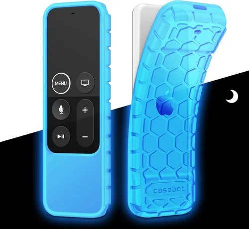 Miniatura 11 de Fintie - Funda protectora de silicona para control remoto de Siri Apple TV 4K de 5ª y 4ª generación, antideslizante, diseño de panal, ligero